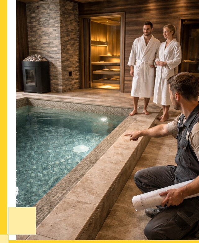 Проект бани с бассейном под ключ в Новокузнецке от 66781 р. | ЭриданНвк