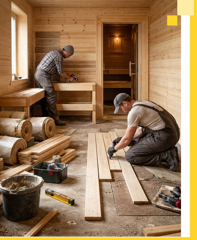 Индивидуальный проект бани с комнатой отдыха под ключ в Новокузнецке