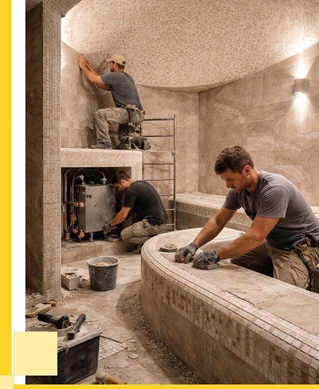 Монтаж хамамов под ключ в Новокузнецке от 256850 р. ЭриданНвк