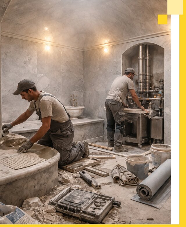 Строительство турецких бань хаммам под ключ в Новокузнецке