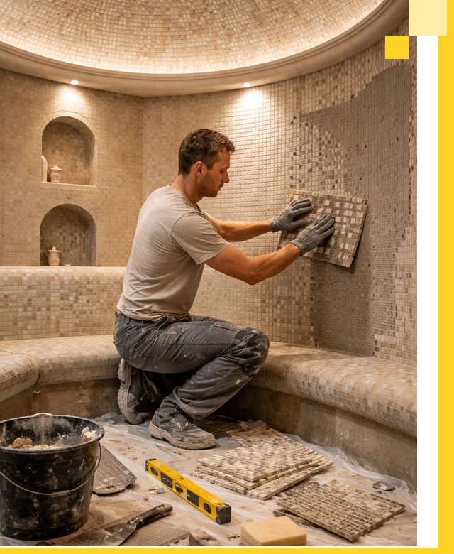 Устройство и монтаж домашнего хамама под ключ в Новокузнецке