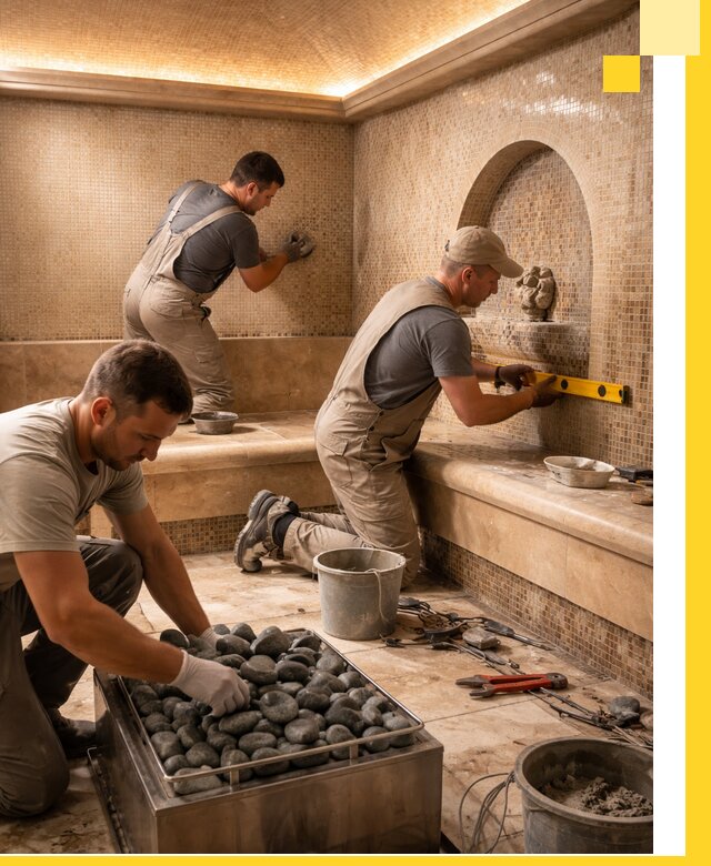 Проектирование и строительство хамама и сауны в Новокузнецке