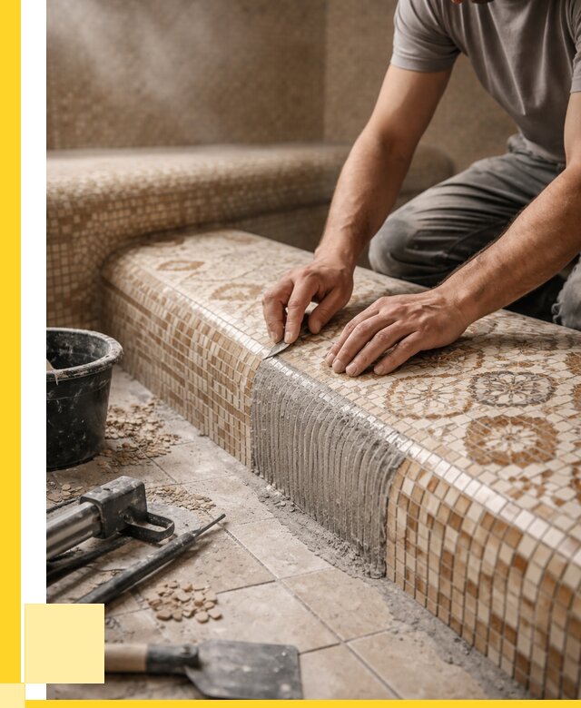 Плитка для хамама под ключ в Новокузнецке от 3596 р. | ЭриданНвк