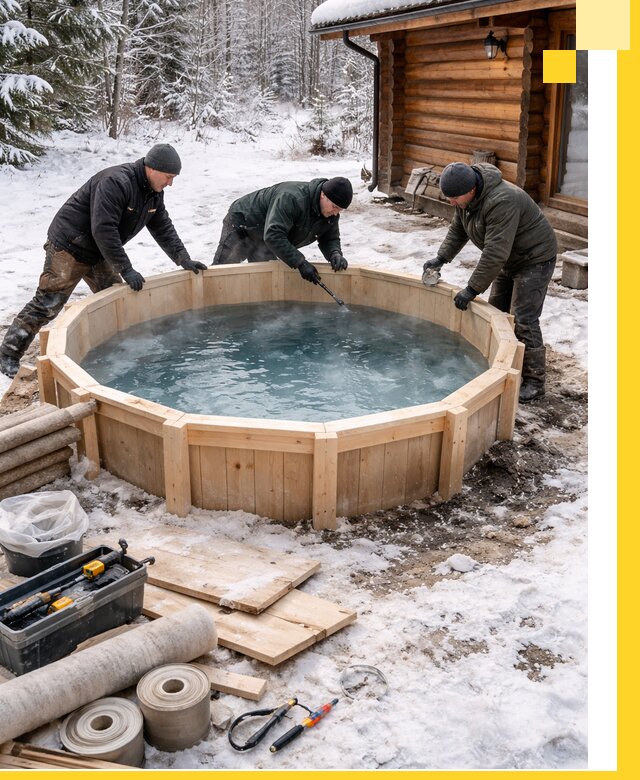 Изготовление и установка ледяных купелей под ключ в Новокузнецке