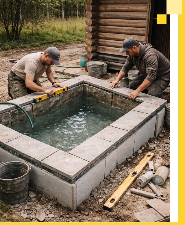 Изготовление и установка холодных купелей под ключ в Новокузнецке