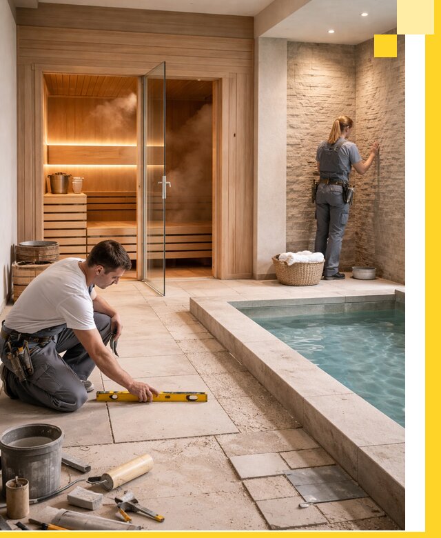 Комплексный дизайн и отделка интерьеров SPA под ключ в Новокузнецке